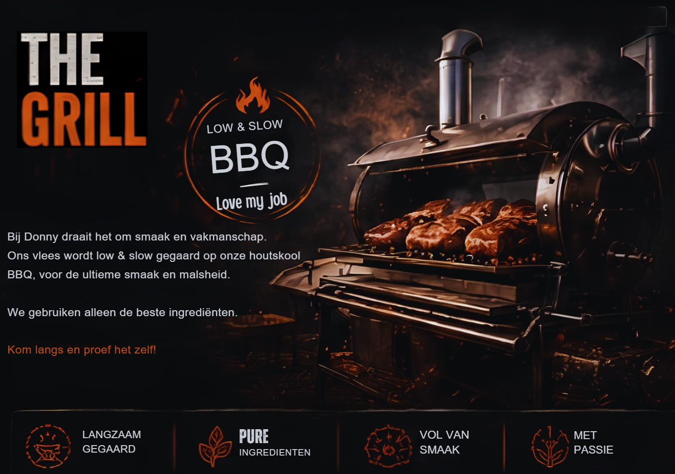 The Grill — Low & Slow BBQ bij Donny op de Dam
